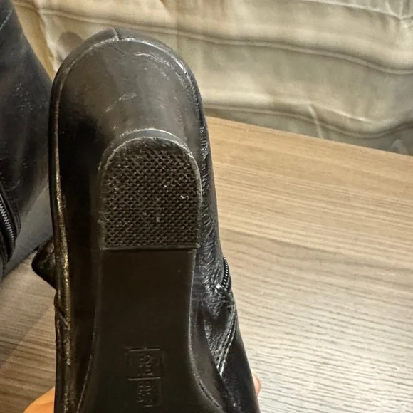 AEROSOLES Black Wedge Ankle Boots - Picture 6 of 8